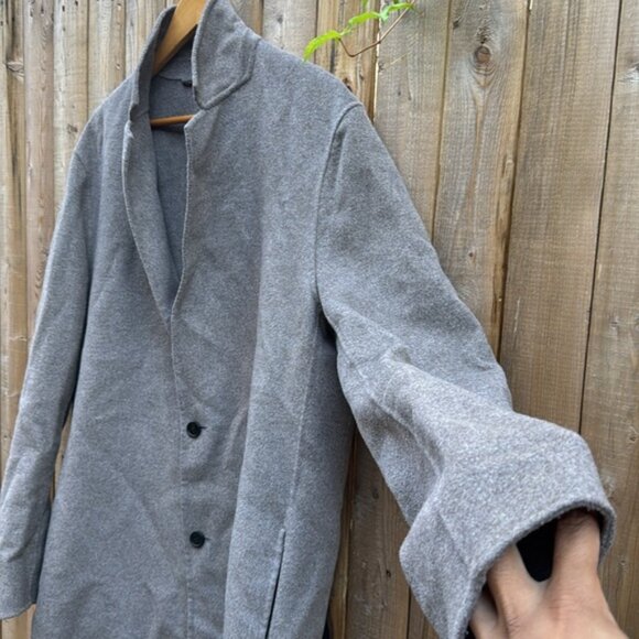 AllSaints Hanson Gray Wool Jacket - Picture 13 of 14
